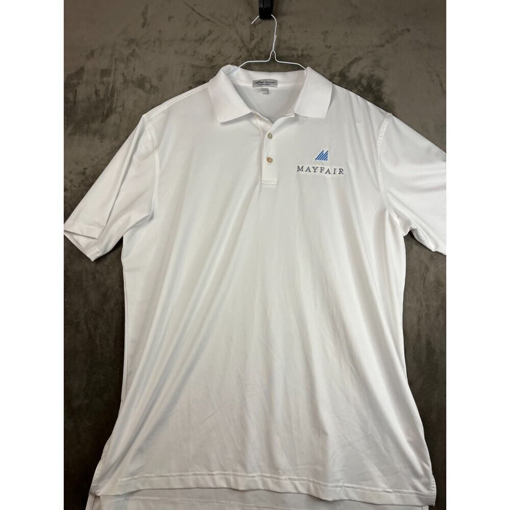 Peter Millar Solid White Summer Comfort Golf Polo… - image 1